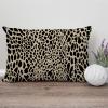 MISSUYSA Navy Cheetah Leopard Print Lumbar Cushion Cover Japanese Throw Pillow Cover 12x18 Decorative Pillow Home Cotton Linen Luxury Cushion Cover for Sofa Couch Living Room Bedroom view 4