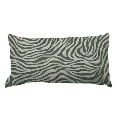 MISSUYSA Asian Style Throw Pillowcase Tiger Stripes Cream Gray Cushion Cover Oriental 12x18 Decorative Pillow Home Cotton Linen Retro Rustic Rectangle Lumbar Pillow Case for Sofa Couch Bed