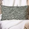 MISSUYSA Asian Style Throw Pillowcase Tiger Stripes Cream Gray Cushion Cover Oriental 12x18 Decorative Pillow Home Cotton Linen Retro Rustic Rectangle Lumbar Pillow Case for Sofa Couch Bed view 2