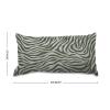MISSUYSA Asian Style Throw Pillowcase Tiger Stripes Cream Gray Cushion Cover Oriental 12x18 Decorative Pillow Home Cotton Linen Retro Rustic Rectangle Lumbar Pillow Case for Sofa Couch Bed view 3