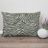 MISSUYSA Asian Style Throw Pillowcase Tiger Stripes Cream Gray Cushion Cover Oriental 12x18 Decorative Pillow Home Cotton Linen Retro Rustic Rectangle Lumbar Pillow Case for Sofa Couch Bed view 4