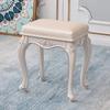 Vanity Stool for Bedroom Makeup Stools Dressing Table Stool PU Padded Chair Vanity Stool Chair Baroque Piano Chair Solid Resin Legs for Bedroom, 40x30x45CM (Color : Silver Leg) view 1