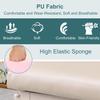 Vanity Stool for Bedroom Makeup Stools Dressing Table Stool PU Padded Chair Vanity Stool Chair Baroque Piano Chair Solid Resin Legs for Bedroom, 40x30x45CM (Color : Silver Leg) view 3