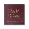 From Miss to Mrs Guest Book Bridal Shower Book, Bridal Shower Dcor Personalized Future Bride Gift - Red Terracotta Gold (10x8) view 1