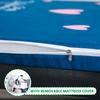 3/5/8/10cm Small Single Bed Mattress Topper Memory Foam,Soft Mattress Topper for Sleeping,High Density Ventilated Mattress Pad with Removable & Washable Cover,Blue 3cm,80x190cm view 3