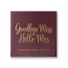 From Miss to Mrs Guest Book Bridal Shower Book, Bridal Shower Dcor Personalized Future Bride Gift - Wine Burgundy Gold (9x6) view 1