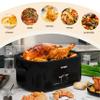 24 Quart Electric Roaster Oven with Visible & Self-Basting Lid, Large Turkey Roaster with Defrost Warm Function, Adjustable Temperature, Removable Pan Rack, Stainless Steel view 2