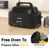 24 Quart Electric Roaster Oven with Visible & Self-Basting Lid, Large Turkey Roaster with Defrost Warm Function, Adjustable Temperature, Removable Pan Rack, Stainless Steel view 4