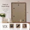 VCK 20x28 Poster Frame 3 Pack - Brown Walnut, Exclusive Natural Wood Grain Solid Wood Picture Frame, Wall Hanging view 3