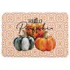 YESOF66 Diatomaceous Earth Bath Mat Bathtub Mat, Fall Thanksgiving Pumpkin Orange Polka Dots Plaid Quick Dry Non-Slip Diatomite Mud Bathroom Floor Rugs for Bath Tub Kitchen Absorbent Pad, 24x36 Inch view 3