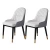 Kitchen Dining Room Furniture Chairs Kitchen Living Room Dining Chairs Set of 2,Modern PU Leather High Back Padded Soft Seat Dining Chairs,Water Proof Leather Side Chair with Metal Legs view 1