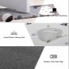Diatomaceous Earth Bath Mat Bathtub Mat, Spring Summer Flower Floral Sunflower Daisy Butterfly White Quick Dry Non-Slip Diatomite Mud Bathroom Floor Rugs for Bath Tub Kitchen Absorbent Pad, 16x24 Inch view 3