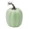 Lizxun 7 Pcs Artificial Pumpkins Halloween Simulated Foam Orange Pumpkin,Harvest Fall Foam Pumpkins for Autumn Thanksgiving Home Party Supplies (7pcs Green White-A1) view 3