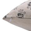 Fabritual Rustic Vintage Handmade Block Print Duck Canvas Pillow Cover, 18x18 Inch, Grey Chitranjan Design, Decorative Cushion with Zipper for Sofa, Couch, Chair, Office, Hotel & Bedroom view 3