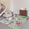 Kids Carpet Rugs Playmat Great for Toy Cars & Toys,Educational Road and Traffic Carpet Car Rug,City Life Fun Throw Rug,Play Area Rug Gift for Children Baby Bedroom Play Room Game 6.610ft/200300CM view 2