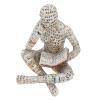 Resin Reading Woman Statue, Innovative Ladies Reading Pulp Molded Bookshelf Decoration Thinker Style Resin Statue for Home Office Desk Decor(G) view 1