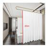 LXHELIVERY Beauty Salon Partition Curtain Metal Curtain Rod Wall-Mounted Divider Screen Protection Privacy for Hospital Medical ClinicBeauty Salon Mall (Color : Grey, Size : 200x200cm) view 4