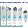 6Pack Replacement Straw Fit for Owala FreeSip Water Bottle 24oz/32oz, Reusable BPA Free Clear Drinking Straws with Straw Cleaner Brush Compatible with Owala 24oz 32oz FreeSip Water Bottle view 2