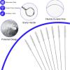 6Pack Replacement Straw Fit for Owala FreeSip Water Bottle 24oz/32oz, Reusable BPA Free Clear Drinking Straws with Straw Cleaner Brush Compatible with Owala 24oz 32oz FreeSip Water Bottle view 4