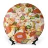 10" Ceramic Decorative Plates for Wall Hanging Pizza Italian Food Ceramic Plate with with Display Stand Household Plates for Home Office Party Dinner Table Decor Housewarming Gift view 1