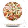 10" Ceramic Decorative Plates for Wall Hanging Pizza Italian Food Ceramic Plate with with Display Stand Household Plates for Home Office Party Dinner Table Decor Housewarming Gift view 2