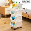TidyFriend Stackable Storage Bins for Pantry - 4 Pack Small Stackable Bins for Organizing Food, Kitchen, and Bathroom Essentials (White) view 3