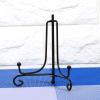 4" - 12" Iron Easel Classic Display Stand Bowl Plate Photo Frame Book Artwor Black(10'') view 2