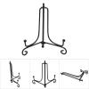 4" - 12" Iron Easel Classic Display Stand Bowl Plate Photo Frame Book Artwor Black(10'') view 3