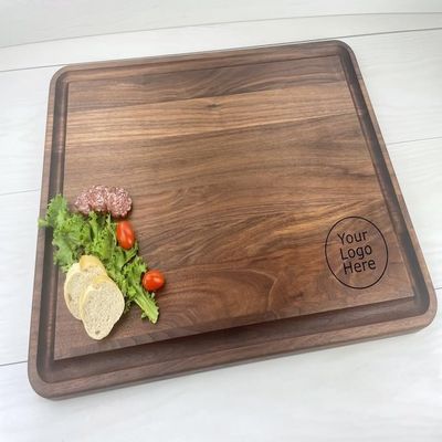 Personalized Butcher Block Cutting Board, Engraved Butcher Block, Corporate/Company Logo, 018 (Walnut, Block 18" x 24")