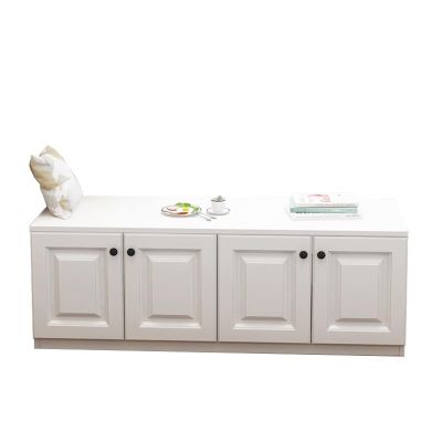 KIRANDY Wooden Window Storage Cabinet, Balcony Floor Cabinet, Versatile Combination Cabinet (Color : 130x40x40cm 4door)