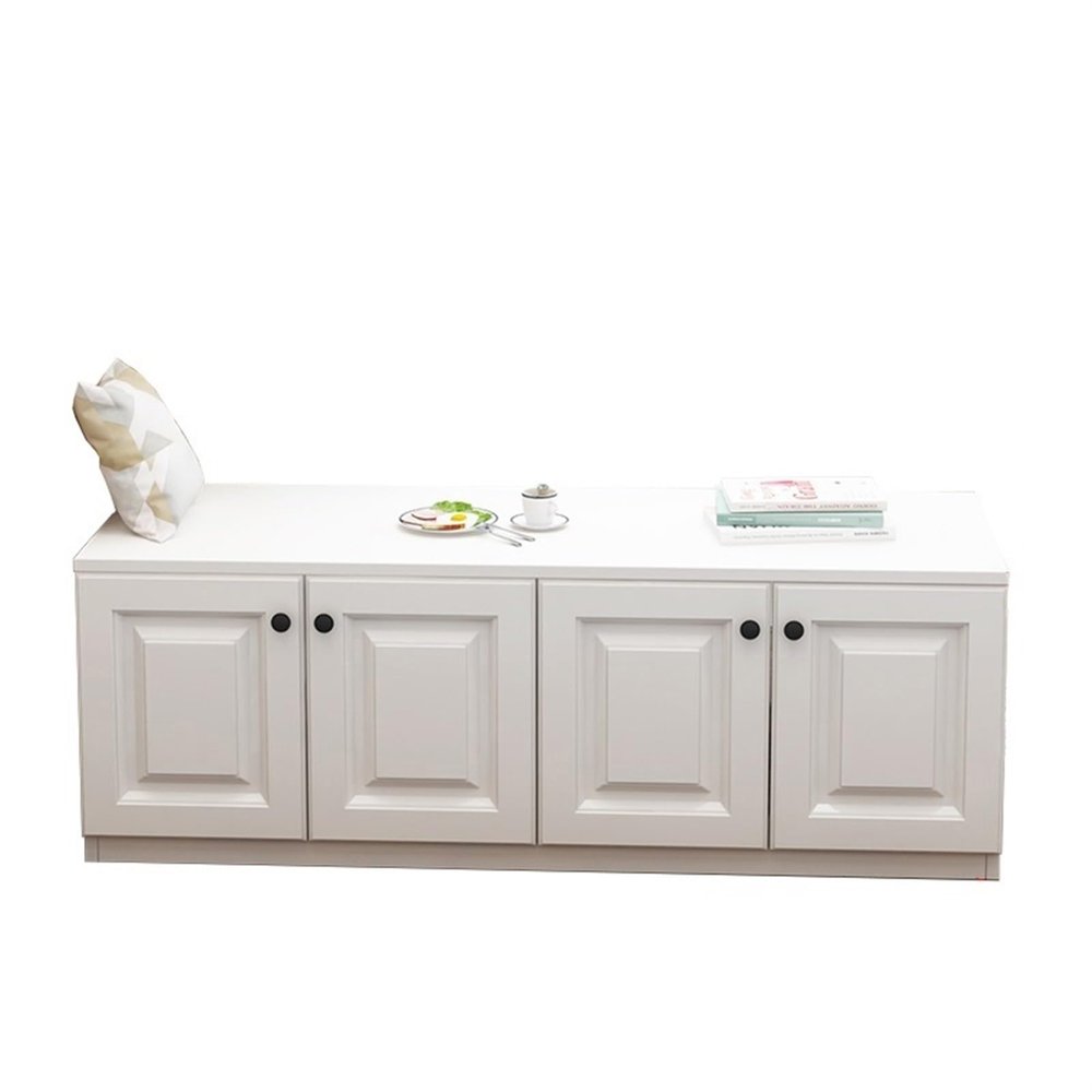 KIRANDY Wooden Window Storage Cabinet, Balcony Floor Cabinet, Versatile Combination Cabinet (Color : 130x40x40cm 4door)