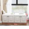 KIRANDY Wooden Window Storage Cabinet, Balcony Floor Cabinet, Versatile Combination Cabinet (Color : 130x40x40cm 4door) view 3