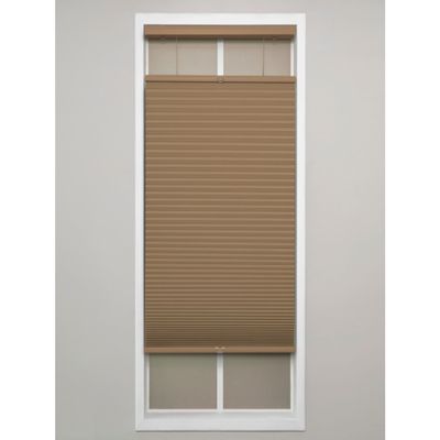 Eclipse Blackout Top Down Bottom Up Cellular Shades - Cordless Window Covering for Home or Office, Energy-Saving Light Filtering Shades, Easy Lift System - Latte, 67 W x 48 L