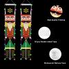 Tefola Christmas Decorations Outdoor, Soldier Couplet with Lamp Nutcracker, Indoor Outdoor Merry Christmas & Thanksgiving Door Decorations with Led String Light, Christmas Couplet Curtain view 2
