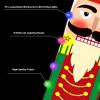 Tefola Christmas Decorations Outdoor, Soldier Couplet with Lamp Nutcracker, Indoor Outdoor Merry Christmas & Thanksgiving Door Decorations with Led String Light, Christmas Couplet Curtain view 3