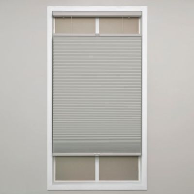 Eclipse Blackout Top Down Bottom Up Cellular Shades - Cordless Window Covering for Home or Office, Energy-Saving Light Filtering Shades, Easy Lift System - Gray Cloud, 66 W x 72 L