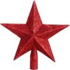Christmas Star Tree Topper Holiday Tree Ornaments Mini Christmas Tree Christmas Ornaments for Xmas Tree Treetop Decoration - Red view 1