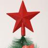 Christmas Star Tree Topper Holiday Tree Ornaments Mini Christmas Tree Christmas Ornaments for Xmas Tree Treetop Decoration - Red view 3
