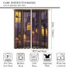 Halloween Window Curtains, Cartoon Castle Pumpkin Streets Moon Horror Atmosphere Home Decor, Kids Boys Girls Bedroom Living Room Blackout Curtains,55X63 Inch view 2