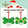 Personalized Christmas Ornaments with Photo - Custom Picture Text Ornaments for Christmas, Customized MDF Xmas Tree Decor Sublimation Ornaments Pendants Bulk view 2