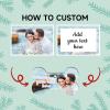 Personalized Christmas Ornaments with Photo - Custom Picture Text Ornaments for Christmas, Customized MDF Xmas Tree Decor Sublimation Ornaments Pendants Bulk view 3