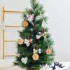 Personalized Christmas Ornaments with Photo - Custom Picture Text Ornaments for Christmas, Customized MDF Xmas Tree Decor Sublimation Ornaments Pendants Bulk view 4