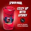 Silver Buffalo Marvel Universe Spider-Man Spidey Close Up Web Shooter 45" x 60" Fleece Throw, Soft and Cozy Blanket, 180 GSM view 2