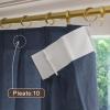 TWOPAGES Deep Blue 52W x 84L Pinch Pleat Curtain for Bedroom, Natural Linen Drape Light Filtering Pricavy Curtain for Living Room, 1 Panel view 2