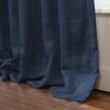 TWOPAGES Deep Blue 52W x 84L Pinch Pleat Curtain for Bedroom, Natural Linen Drape Light Filtering Pricavy Curtain for Living Room, 1 Panel view 4