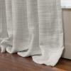 TWOPAGES Light Gray 52W x 120L Pinch Pleat Curtain for Bedroom, Natural Linen Drape Light Filtering Pricavy Curtain for Living Room, 1 Panel view 4