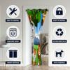 Animals Door Curtains for Doorways, Jungle Wildlife Zoo Elephant Lion Tiger Giraffe Blackout Curtain for Bedroom Closet, Grommet Thermal Insulated Privacy Door Drapes for Room Divider, 59"W x 80"L view 3