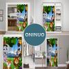 Animals Door Curtains for Doorways, Jungle Wildlife Zoo Elephant Lion Tiger Giraffe Blackout Curtain for Bedroom Closet, Grommet Thermal Insulated Privacy Door Drapes for Room Divider, 59"W x 80"L view 4