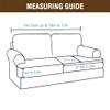 KPPKOU Stretch T Cushion Sofa Slipcover 3 Pieces Sofa Covers Thick Velvet Couch Cover Stretch Sofa Slip Covers Furniture Protector with 2 Individual T Cushion Washable (Navy, Loveseat) view 2