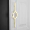 Southst 1pc 128mm Modern Dresser Pull Handles Black/Gold Drawer Kit Cabinet Handle Door Pull Handles Knob Furniture Hardware W/Screw - (Color: B) view 1